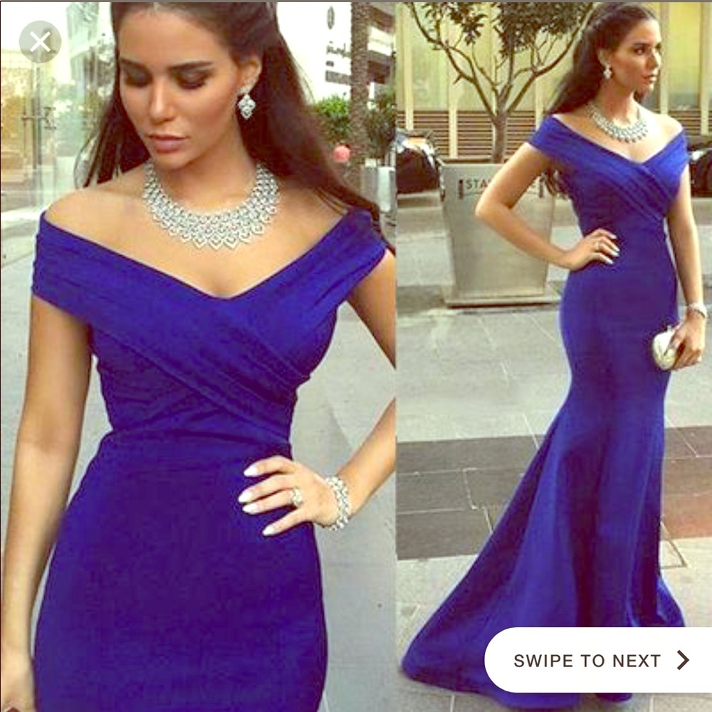 Blue prom dress